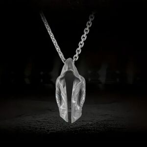 New! MEN'S Silver Plated Dark Assassin Pendant Necklace.